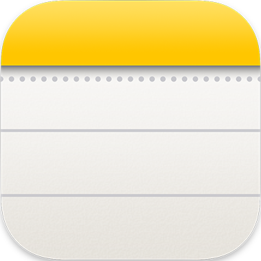 apple notes app icon